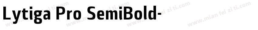 Lytiga Pro SemiBold字体转换